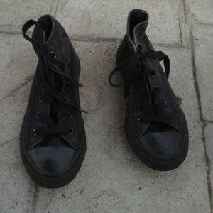 Converse black sneakers size 1
